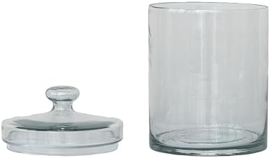Clear Classic Glass Jar with Lid 7 Cup
