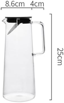 Cold Kettle Heat Resistant Glass Water Pitcher 12L White