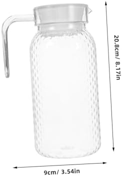 FUNOMOCYA Acrylic Cold Water Pitcher Lid Reusable Juice Jug