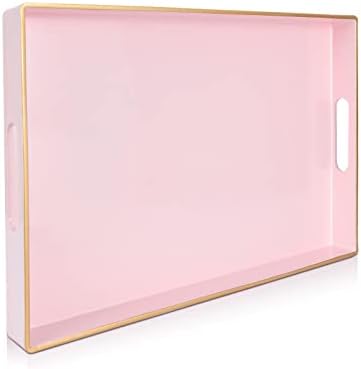 Gifturbo Pink Serving Tray with Handles