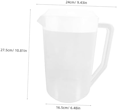 Large Capacity Plastic Pitcher for Fridge Hot Cold Beverages