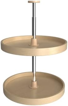 Rev-A-Shelf Banded Wood Full Circle 2 Shelf Lazy Susans
