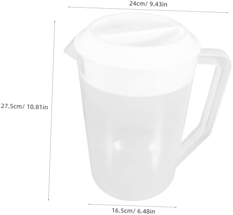 Large Capacity Plastic Pitcher for Fridge Hot Cold Beverages