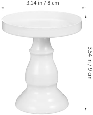 Luxshiny Single Cake Pan - White Pedestal Cupcake Stand for Parties