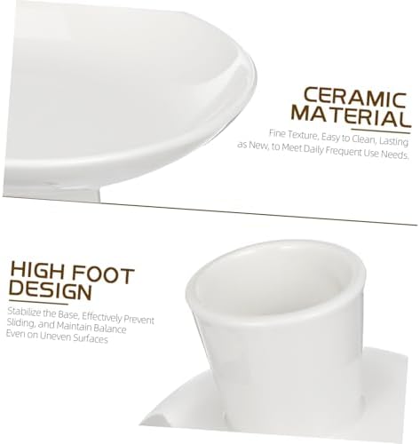 Ipetboom Footed Ceramic Fruit Bowl Decorative Pedestal Dish