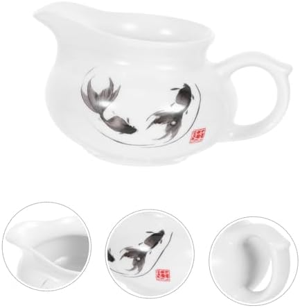 Ceramic Milk Pitcher for Coffee Bar Multi-Use Creamer Jug