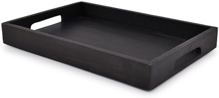 EDHAS Acacia Wood Serving Tray 15x10x16 Inch