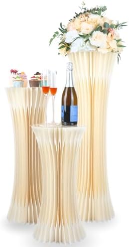 3PCS Hourglass Cake Stands for Party and Celebration