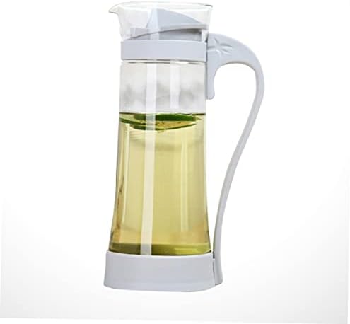 1200ml Glass Cold Water Jug with Lid Reusable Pitcher