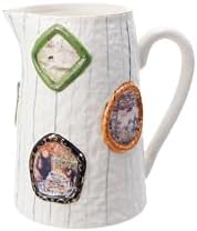 Creative Co Op 60 Oz Stoneware Pitcher with Picture Frames