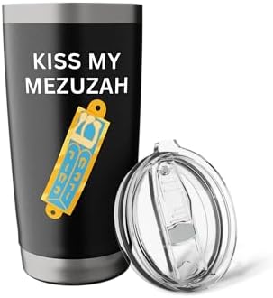 Kiss My Mezuzah Funny Jewish Saying Insulated Tumbler