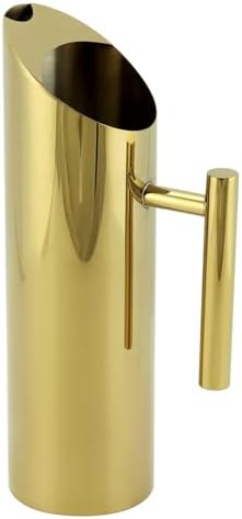 QWORK Gold-Copper Plated Stainless Steel Water Pitcher 53oz