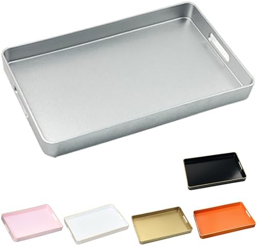 Sturdy Serving Tray with Gold Trim 157 x 102