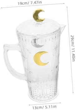 Plastic Moon Pattern Water Jug with Lid and Spout