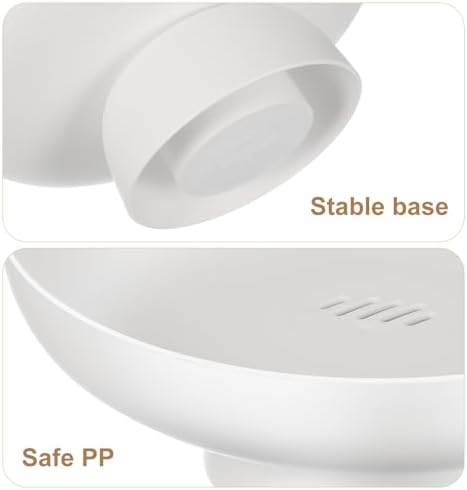 DOITOOL White Plastic Footed Serving Bowl