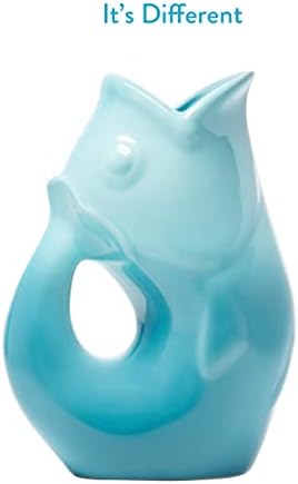 Gurgle Pot Fish Pitcher - Gradient Blue 42 oz