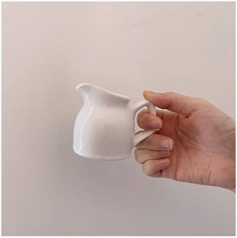 Milk Frothing Pitcher Ceramic Creamer Set with Handle