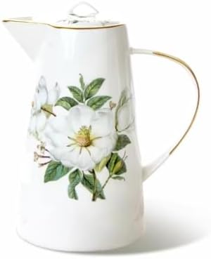 1200ML Bone China Water Pitcher with Lid and Handle