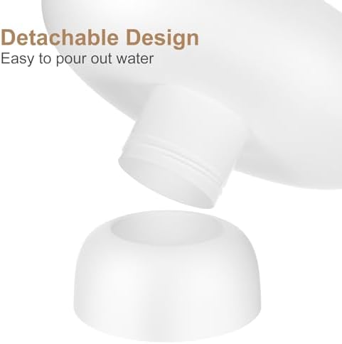 DOITOOL White Plastic Footed Serving Bowl