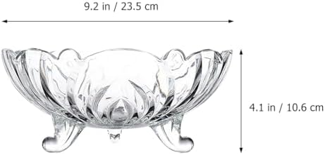 Cabilock Clear Fruit Plate Trifle Bowl Set