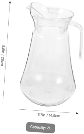 2L Shatterproof Acrylic Juice Pitcher with Lid