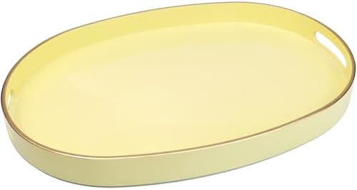 Spsyrine Oval Serving Tray for Ottoman and Coffee Table