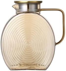 Cold Water Kettle 2500ml Glass Pitcher With Lid