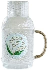 2200ml Glass Water Pitcher with Lid and Cup