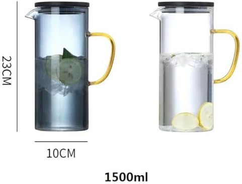 Cold Water Pitcher with Thickened Glass and Large Handle