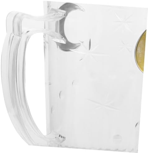 Plastic Moon Pattern Water Jug with Lid and Spout