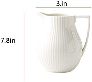 White Ceramic Milk Jug Large Capacity Jugs for Tea and Coffee