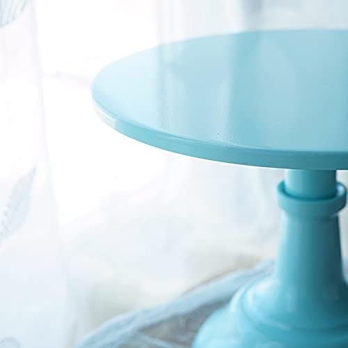 3 Pcs Blue Metal Cake Stand Set for Parties and Celebrations