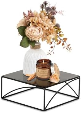 NUPTIO Metal Cake Stand Set Black Display Plate
