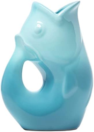 Gurgle Pot Fish Pitcher - Gradient Blue 42 oz