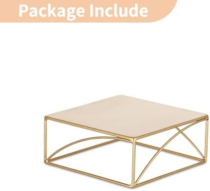 NUPTIO 8 Inch Gold Metal Cupcake Display Stand