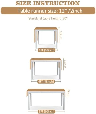 OurWarm Boho Macrame Table Runner 72 Inch