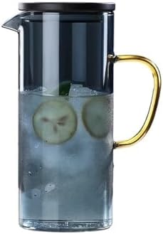 Cold Water Pitcher with Thickened Glass and Large Handle