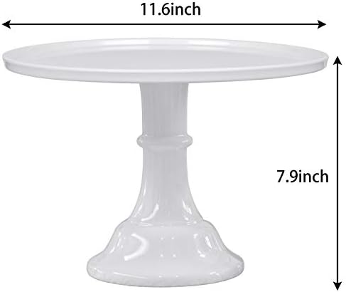 11 Inch White Melamine Cake Stand for Dessert Display
