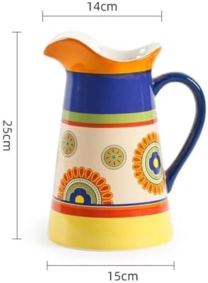 2000ml Cold Water Pitcher With Handle Ceramic Jugs