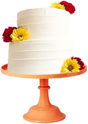Sprinkles Confetti 11 Inch Peach Orange Cake Stand