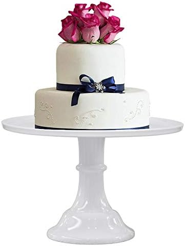 11 Inch White Melamine Cake Stand for Dessert Display