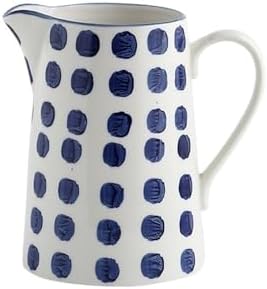 15L Blue Ceramic Water Kettle with Handle Pitcher