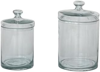 Clear Classic Glass Jar with Lid 7 Cup