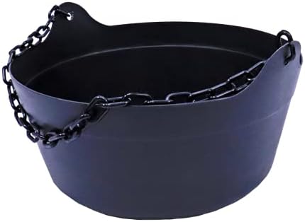 Witches Full Size 9 Inch Bubbling Cauldron with Chain Handle