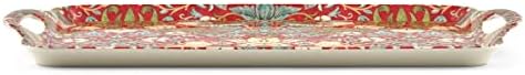 Pimpernel Strawberry Thief Red Melamine Serving Tray with Handles