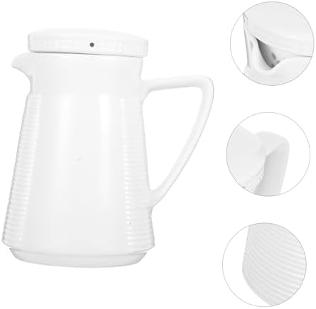 STOBAZA Ceramic Heat Resistant Pitcher with Lid
