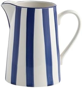 Cold Water Kettle 15L Blue Ceramic Pitcher with Handle