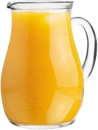 Amici Home Glass Pitcher 34oz with Spout Handle