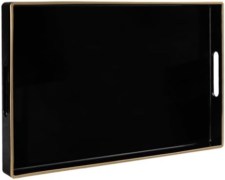 MAONAME Black Plastic Serving Tray 158x102 Inch