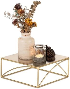 NUPTIO 8 Inch Gold Metal Cupcake Display Stand